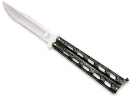 BSON Silver Vein 440 Stainless Steel 3 5/8" Blade Butterfly